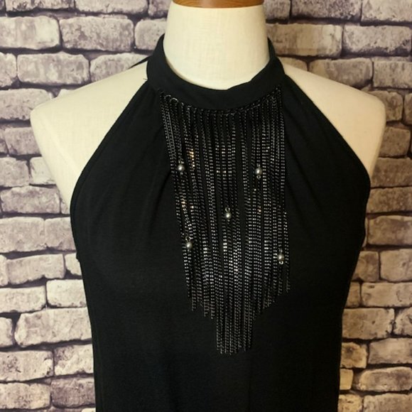 Chenault Black High Neck Top Size Small - Picture 2 of 8